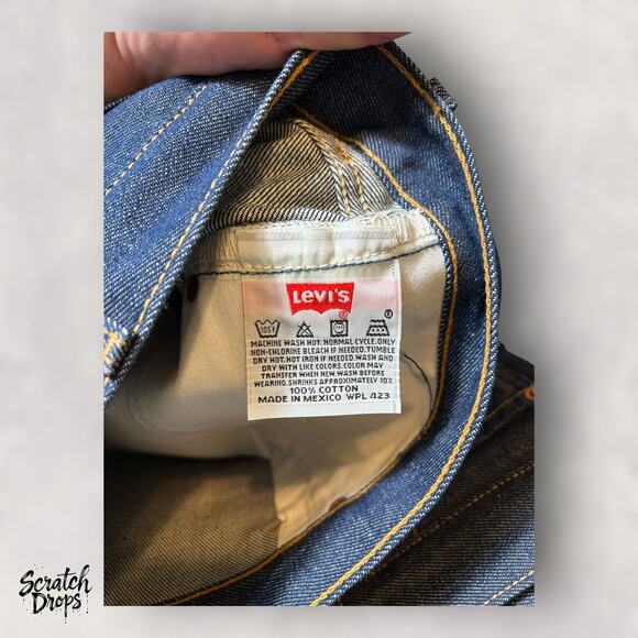 Vintage Levi’s 501xx Shrink-to-Fit Jeans Made In USA W58 L34 501 Deadstock NWT - Picture 3 of 6